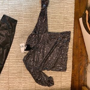 Zara sequin top